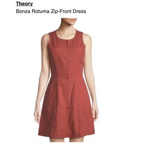 Theory Bonza Rotuma zip front dress